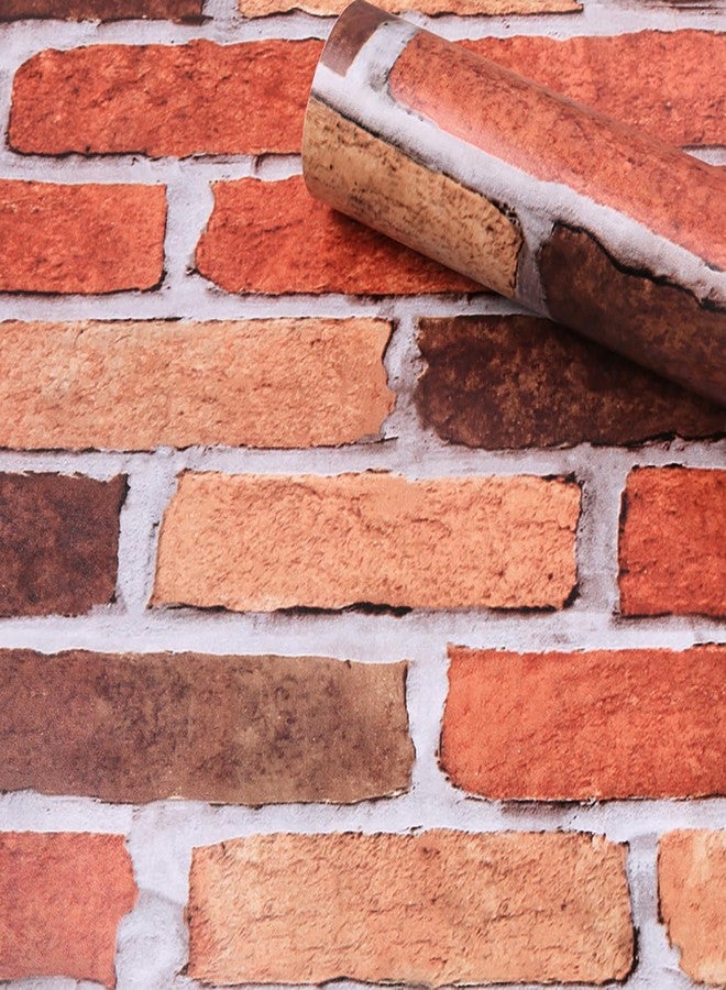 PIXELPACE Self-Adhesive Peel and Stick Kitchen Wall Stickers Wallpaper DIY PVC Shelf Liner, Furniture, Almirah, Table Top, Wardrobe, Kitchen Decoration Wall Sticker Count of (Brick-1, 1pcs) - Image 2